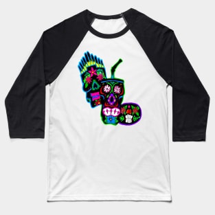 Day of the Dead Food Team Baseball T-Shirt